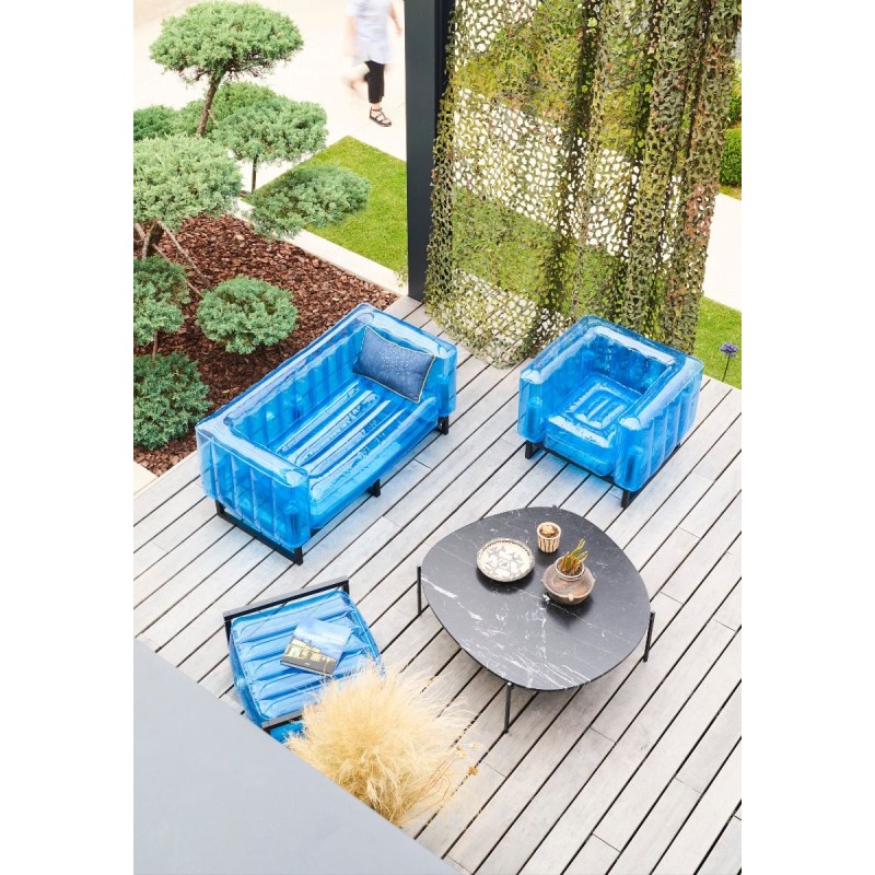 Salon de jardin Yomi - Aluminium - Bleu
